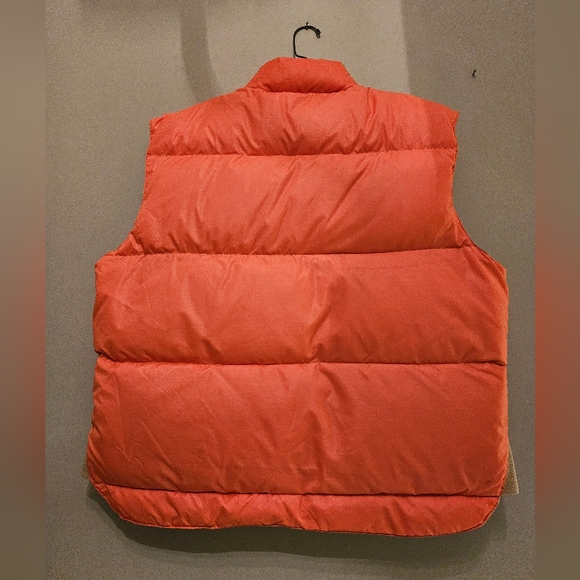 Vintage Reversible Neon /Tanned Full Zip Puffy Vest | Size Large - Picture 4 of 9